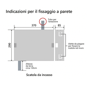 Scatola da incasso Glass3S