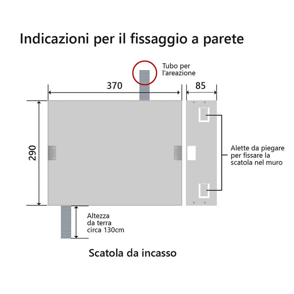 Scatola da incasso Glass3S