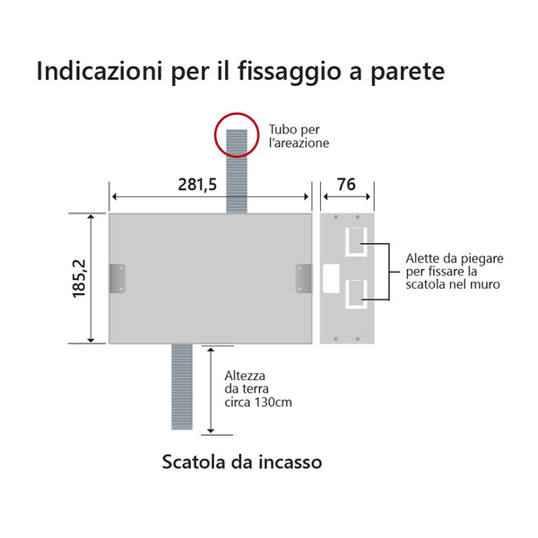 Scatola da incasso Mini Glass
